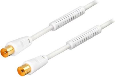 Câble Coaxial HDSAT Hdsat Cable Coaxial Blanc Mâle/femelle L