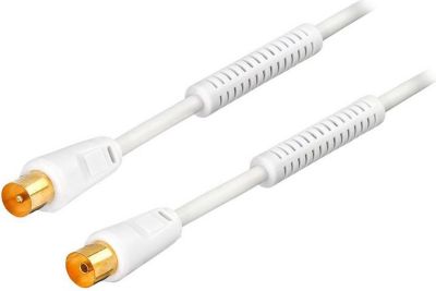 Câble Coaxial HDSAT Hdsat Cable Coaxial Blanc Mâle/femelle L Câble Coaxial HDSAT Hdsat Cable Coaxial Blanc Mâle/femelle L