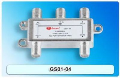 GECEN Répartiteur Antenne Tv Ou Sat 1 Entrée 4