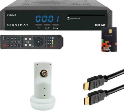 Décodeur satellite SERVIMAT Pack  Récepteur Satellite Full Hd + Cart