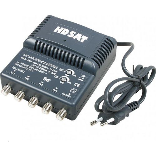 Amplificateur TV HDSAT Hdsat Amplificateur Antenne Tv Tnt 4 Sor