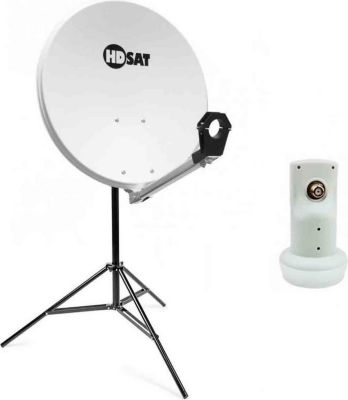 Antenne parabolique CAHORS Pack Parabole Satellite Acier 65cm + Lnb