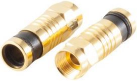 Connecteur HDSAT Hdsat Fiche F à Compression Gold 7mm Pou