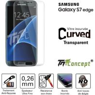Protège écran TM CONCEPT Samsung Galaxy S7 Edge -  Transparent -
