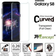 Protège écran TM CONCEPT Samsung Galaxy S8 - Transparent - Curved