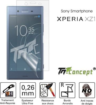 Protège écran TM CONCEPT Sony Xperia XZ1 - Crystal