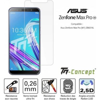 Protège écran TM CONCEPT Asus Zenfone Max Pro (M1) - Verre trempé