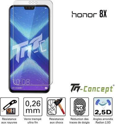Protège écran TM CONCEPT Verre trempé Huawei Honor 8X TM Concept®
