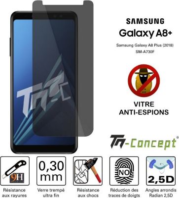 Protège écran TM CONCEPT Samsung Galaxy A8+ (2018) - Verre trempé Protège écran TM CONCEPT Samsung Galaxy A8+ (2018) - Verre trempé