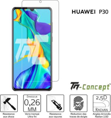 Protège écran TM CONCEPT Verre trempé - Huawei P30 - TM Concept® Protège écran TM CONCEPT Verre trempé - Huawei P30 - TM Concept®