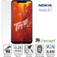 Protège écran TM CONCEPT Nokia 8.1 / Nokia 8 (2018) - Verre tremp