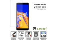Protège écran TM CONCEPT Samsung Galaxy J4+ (2018) - Verre trempé