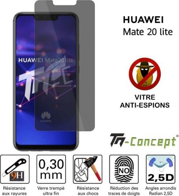Protège écran TM CONCEPT Huawei Mate 20 Lite - Verre trempé - Ant Protège écran TM CONCEPT Huawei Mate 20 Lite - Verre trempé - Ant