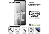 Protège écran TM CONCEPT Samsung Galaxy S9+ Normal Size Noir - Cu