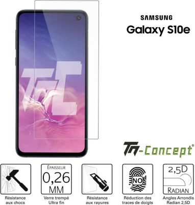 Protège écran TM CONCEPT Samsung Galaxy S10e - Verre trempé TM Co