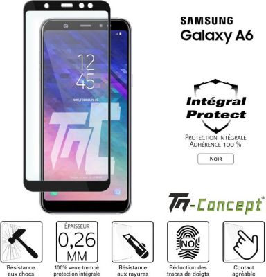 Vitre verre trempé pour Samsung A6 (2018) - TELECOM 2000 STORE