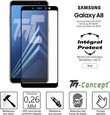 Protège écran TM CONCEPT Samsung Galaxy A8 (2018) - Verre trempé Protège écran TM CONCEPT Samsung Galaxy A8 (2018) - Verre trempé