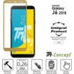 Protège écran TM CONCEPT Verre trempé - Samsung J6 (2018) - Gold