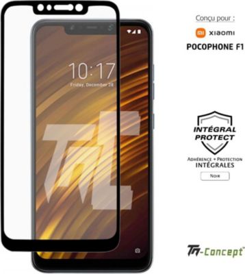 Protège écran TM CONCEPT Verre trempé pour Pocophone F1 - Noir Protège écran TM CONCEPT Verre trempé pour Pocophone F1 - Noir
