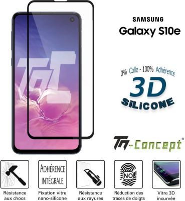 Protège écran TM CONCEPT Samsung Galaxy S10e - Verre trempé incur Protège écran TM CONCEPT Samsung Galaxy S10e - Verre trempé incur