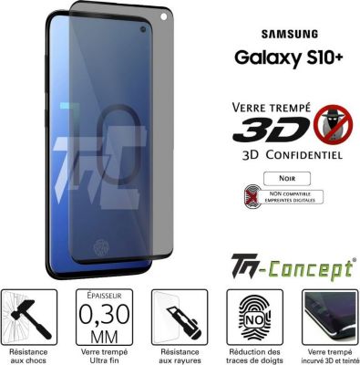Protège écran TM CONCEPT Samsung Galaxy S10 Plus - Verre trempé 3 Protège écran TM CONCEPT Samsung Galaxy S10 Plus - Verre trempé 3