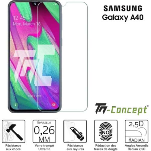 Prot ge cran TM CONCEPT Verre tremp Samsung Galaxy A40 Boulanger