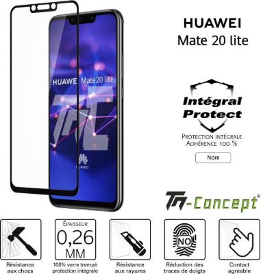 Protège écran TM CONCEPT Huawei Mate 20 Lite - Verre trempé intég