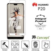 Protège écran TM CONCEPT Huawei P20 - Verre trempé intégral Prote
