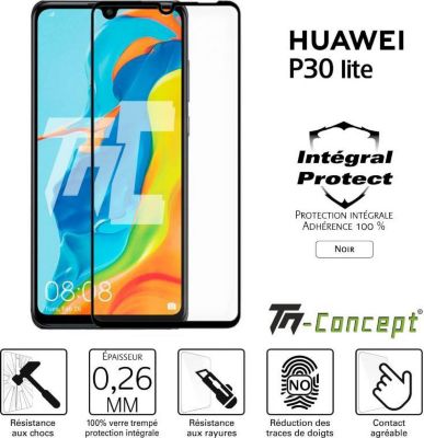 Protège écran TM CONCEPT Huawei P30 Lite - Verre trempé intégral
