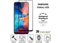 Protège écran TM CONCEPT Samsung Galaxy A20 - Verre trempé intégr