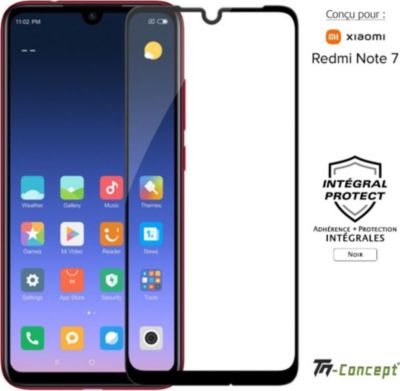 Protège écran TM CONCEPT Verre trempé pour Redmi Note 7 - Noir Protège écran TM CONCEPT Verre trempé pour Redmi Note 7 - Noir