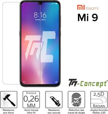 Protège écran TM CONCEPT Verre trempé - Xiaomi Mi 9 - TM Concept® Protège écran TM CONCEPT Verre trempé - Xiaomi Mi 9 - TM Concept®