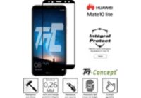 Protège écran TM CONCEPT Verre trempé Huawei Mate 10 Lite - Noir