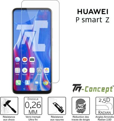 Protège écran TM CONCEPT Verre trempé pour Huawei P Smart Z