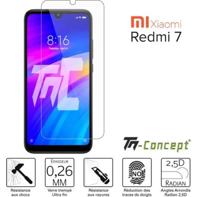 Protège écran TM CONCEPT Verre trempé Xiaomi Redmi 7 - TM Concept