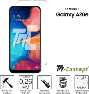Protège écran TM CONCEPT Verre trempé - Samsung Galaxy A20e