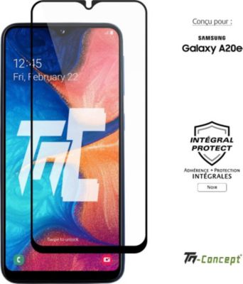 Protège écran TM CONCEPT Verre trempé intégral pour Samsung A20e