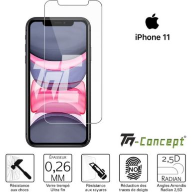 Protège écran TM CONCEPT Verre trempé - Apple iPhone 11