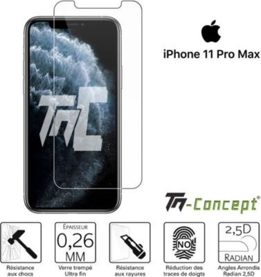 Protège écran TM CONCEPT Verre trempé - Apple iPhone 11 Pro Max
