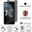 Protège écran TM CONCEPT Verre trempé teinté - iPhone 11 Pro Max