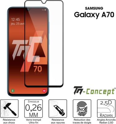 Protège écran TM CONCEPT Verre trempé - Samsung Galaxy A70 Protège écran TM CONCEPT Verre trempé - Samsung Galaxy A70