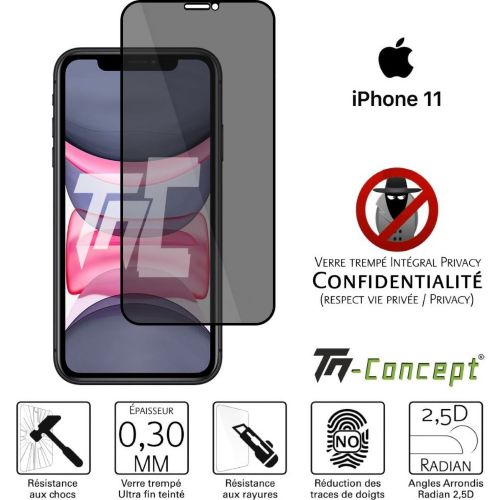 Vitre en verre trempé protection intégrale Apple iPhone 11 TM Concept®