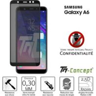 Protège écran TM CONCEPT Verre trempé teinté - Samsung A6 (2018)