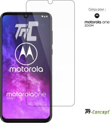 Protège écran TM CONCEPT Verre trempé pour Motorola One Zoom Protège écran TM CONCEPT Verre trempé pour Motorola One Zoom