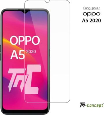 Protège écran TM CONCEPT Verre trempé pour Oppo A5 2020