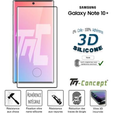 Protège écran TM CONCEPT Verre trempé 3D Samsung Galaxy Note 10+