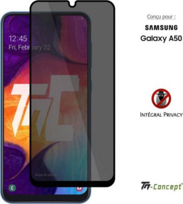 Protège écran TM CONCEPT Verre trempé Privacy pour Samsung A50