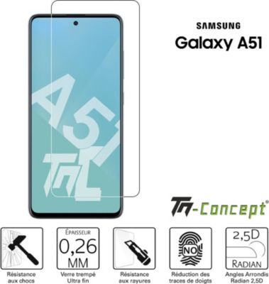 3x Plein Écran Verre Trempé Pour Samsung Galaxy A51 4g, M40s En Noir Film  Protection à Prix Carrefour