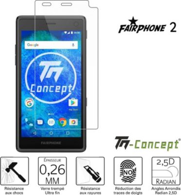Protège écran TM CONCEPT Verre trempé - FairPhone 2 - TM Concept®