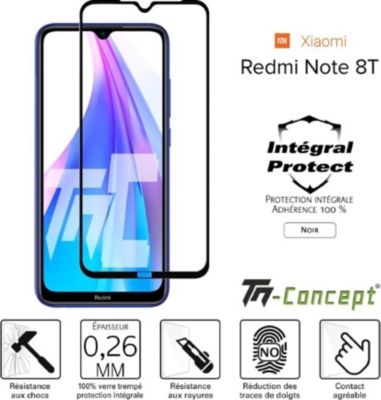 Protège écran TM CONCEPT Verre trempé pour Xiaomi Redmi Note 8T Protège écran TM CONCEPT Verre trempé pour Xiaomi Redmi Note 8T